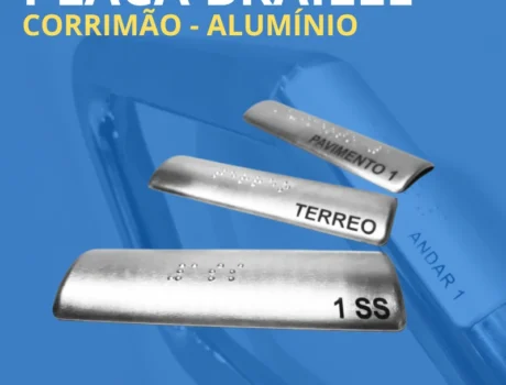 Placa Braile para Corrimão
