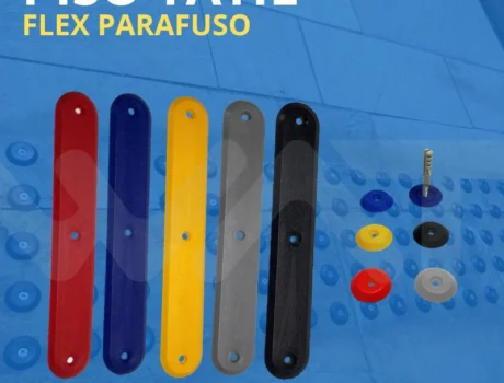 Piso Tátil Flex Parafuso