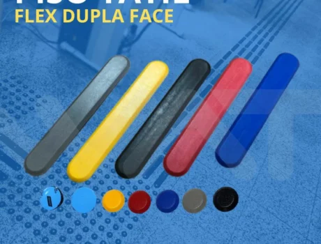 Piso Tátil Flex Adesivo Dupla Face