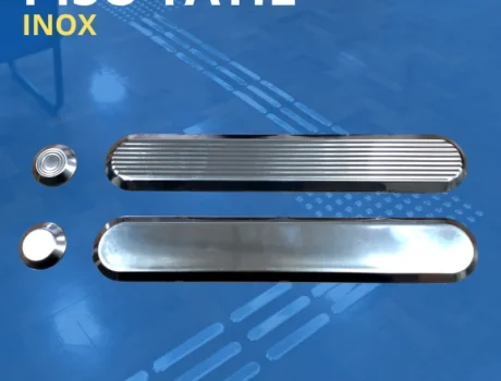 Piso Tátil Inox Cola