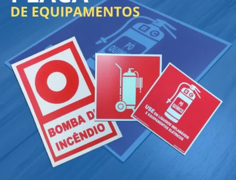 Placa de Equipamentos de Emergência