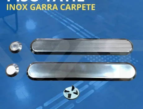 Piso Tátil Inox Garra